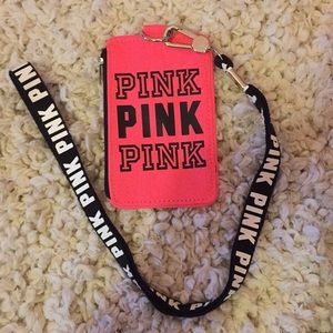 PINK Lanyard Wallet